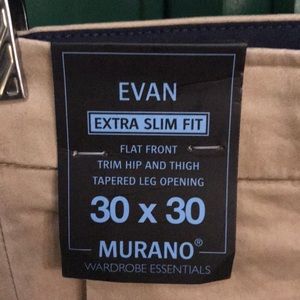 NWT Men’s Murano chino khaki slim fit pants